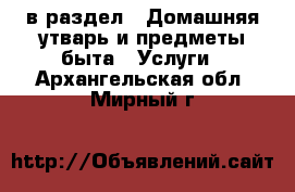  в раздел : Домашняя утварь и предметы быта » Услуги . Архангельская обл.,Мирный г.